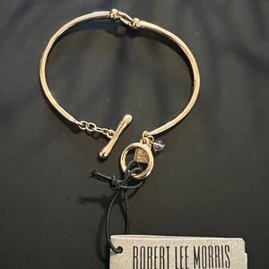 Robert Lee Morris gold tone bracelet